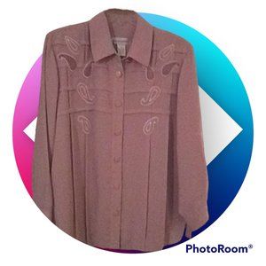 Draper's & Damon's blazer, blouse underneath blazer, & pants